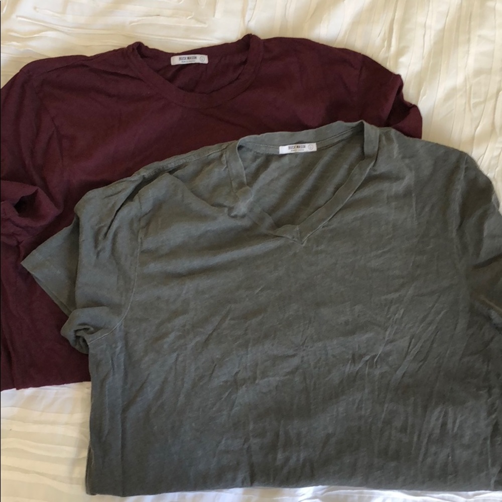 Set of two Buck Mason tees SZ L